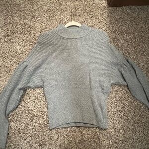 Express Woman’s Light Gray Crewneck Sweater